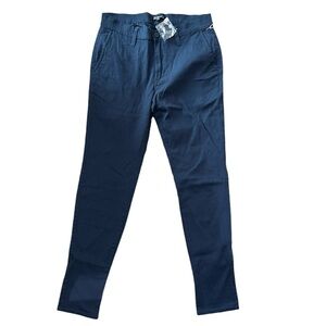 Elwood stretch chino dark blue pants skinny cotton spandex blend women’s Sz 30